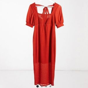 ASOS Design Maternity Shirred Top Dress Size US6 Brand New